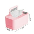 thumbnail image 2 of PureCasaIntelligent USB Portable Wipes Warmer, Silent Desktop Wipes Heater with LED Night Light & Temperature Control, Large Capacity Uniform Overall Heating Machine, 3.7"x8"x4.7", 1PC, Pink, 2 of 8