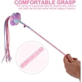 thumbnail image 2 of IGUOHAO 3Pcs Cat Teaser Toy Interactive Feather Wand Stick Adorable Fairy Wand with Tassel Bells for Kitten Having Fun Exercise Playing, 2 of 9
