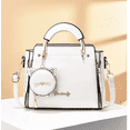thumbnail image 2 of Bolso De Mujer Casual Vintage De Cuero Pu Blanco, 2 of 5