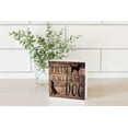 thumbnail image 2 of Home With Dog Brown Woodgrain Dog 5 x 5 Wood Tabletop Sign Plaque, 2 of 4