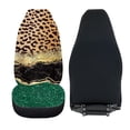thumbnail image 4 of Xoenoiee Brown Leopard Marble Texture Print Car Seat Covers Full Set of 2 Vehicle Front Seats Covers Washable Car Accessories Bucket Seat Cover Car Front Seat Covers, 4 of 6