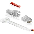 thumbnail image 1 of NTW Net-LockTM Verrouillable RJ45 Cat6 Botte et Prise, P à Travers pour Terminaison EZ. Inclut Inserts de Verrouillage Rouges, 1 of 4