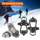 thumbnail image 2 of Cañas montañismo Spikes Crampones nieve 1 par acero 10 dientes Anti-Slip con transporte para a la pesca Joggando, 2 of 9