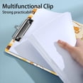 thumbnail image 4 of Clipboard Nursing Cartoon Dog Sunflower Yellow Acrylic Clip Board with Low Profile Metal for A4 Paper Size Clip Hangable Office Work School Whiteboard Clipboards, 4 of 7