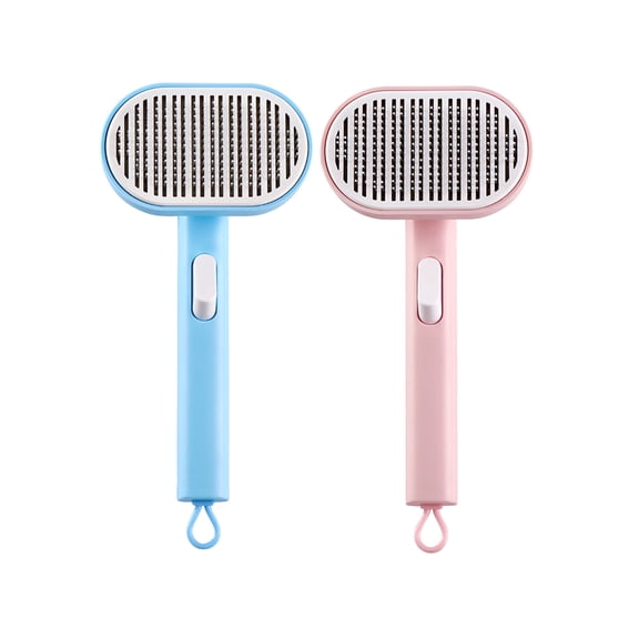 2 Pcs Cat Brush for Long or Short Haired Cats, Cat Grooming Brush Cat Comb for  Removes Loose Fur
