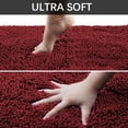 thumbnail image 2 of AOACreations Bathroom Rugs Luxury Ultra Soft Chenille Bath Mat 2 Piece Runner and Toilet Contour Set, 2 of 6