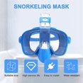 thumbnail image 5 of Snorkel Mask Foldable Diving Mask Set With Dry And Camera Mount, Anti-fog Professional Snorkeling G, 5 of 5