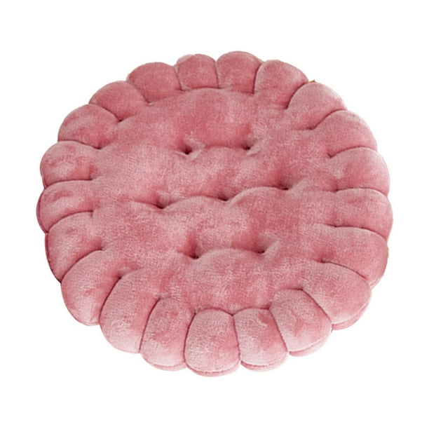 Cojín en Forma de Galleta Gloria Cojín para Asiento de Sofá Rosa