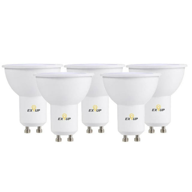 Bombilla LED Irfora 220-240V Bombillas de luz LED 7W GU10 Foco de luz LED Foco Bombilla de globo Bombillo de filamento LED helado para iluminación de techo Blanco cálido 5 piezas Irfora Bombilla LED