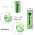 thumbnail image 2 of BAOBIAN AA 600mAh 1.2V Rechargeable Solar Batteries for Outdoors Garden Solar Lights 8 Pack, 2 of 6