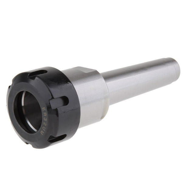 MT3 ER32 Portaherramientas de torno de fresado con pinza, tono plateado, 5.5 pulgadas