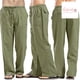 thumbnail image 4 of [HPI] Pantalones Largos Casuales De Color Sólido Con Cordón Bolsillos Rectos Para Hombre, 4 of 4