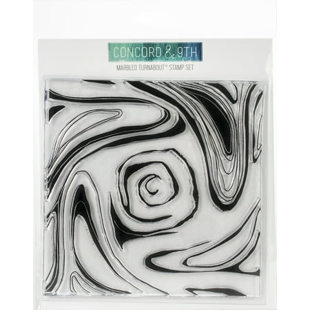 UPC: 0090222399815 | Concord & 9th Clear Stamps 6 X6 -Marbled Turnabout
