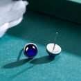 thumbnail image 5 of Midir&Etain Birthstone Stud Earrings 925 Sterling Silver Small Earrings Hypoallergenic Birthstone Jewelry Valentine's Mothers Day Birthday Gifts for Women, 5 of 7
