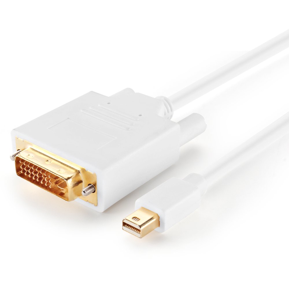 Mini DisplayPort to DVI Adapter Cable (15FT) Thunderbolt 2 Compatible