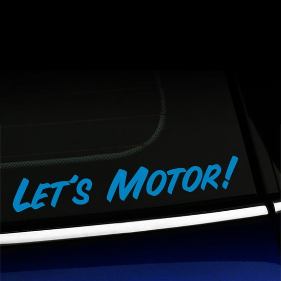 Let's motor Decal - Vinyl Decal For MINI Cooper - Choose Color - [LIGHT BLUE]