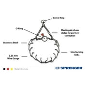 Herm Sprenger Stainless Steel Prong Dog Training Collar with Removable Links for Small Dogs, Silver