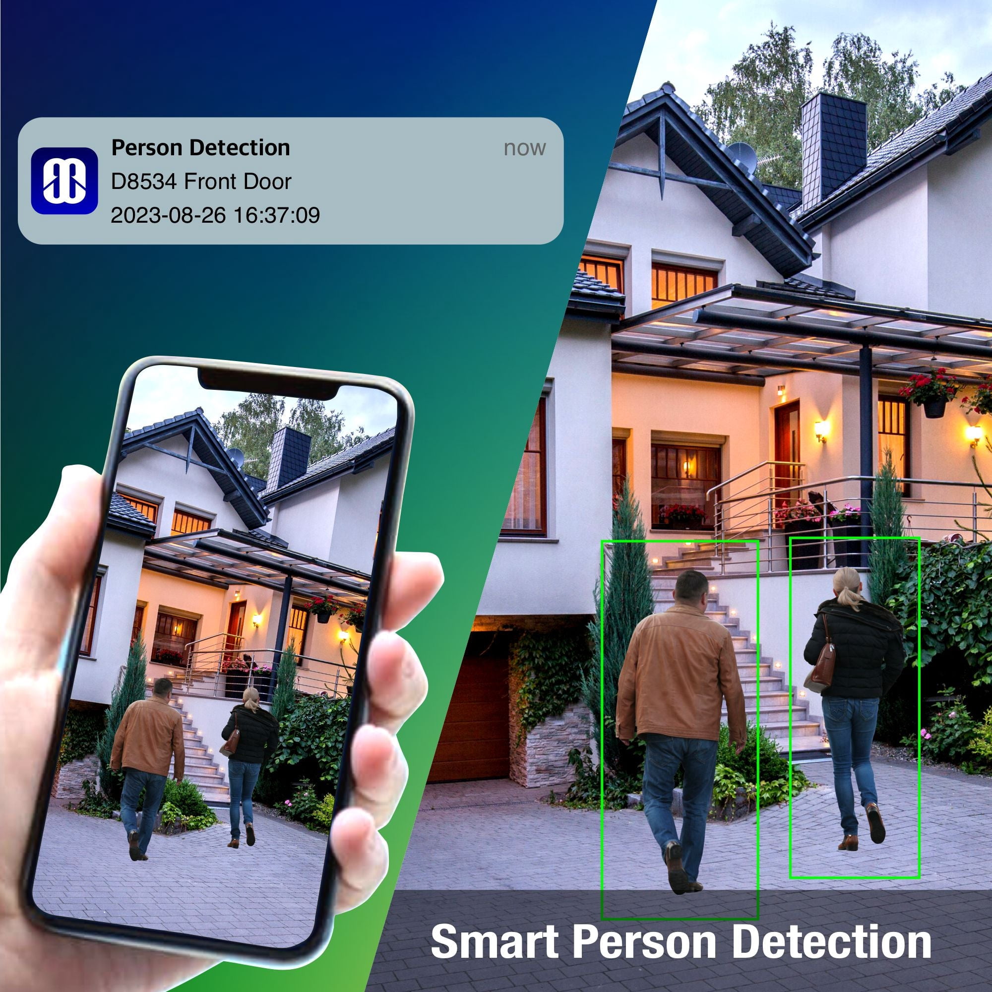Elder 4K Wireless Security Camera System 1TB Wire-Free, 8Ch NVR 6-Camera Battery WiFi Surveillance Outdoor, Color Night Vision, Spotlight Deterrence & Two-Way Talk