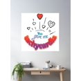 thumbnail image 2 of You Give Me Tachycardia Poster Wall Art, Modern Wall Decor, 24x24 UNFRAMED, 2 of 3