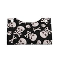thumbnail image 2 of Cauagu black white Skull bone for Large Tissue Box Cover Rectangular–Plus Size Rectangle Tissue Box Holder Long Tissue Holder for Bathroom/Car/Office Decor 7.9X4.9X4.9'', 2 of 7