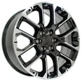 thumbnail image 3 of OE Wheels CV67 22 Inch Rims and Tires Fit Suburban 1500 High Country Style 6x139.7 22x9 Gloss Black Machined - Hollander 14079 - iMove Gen 2 SUV 285/45-22 (Set of 4), 3 of 5