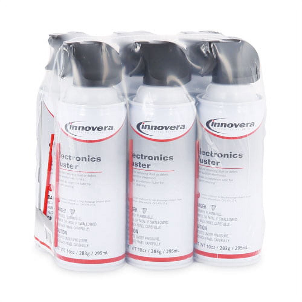 Compressed Air Duster Cleaner, 10 Oz Can, 6/pack | Bundle of 2 Packs