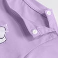 thumbnail image 7 of Girls' Summer Tops Mesh Bowknot Cute T-shirts Crewneck Short Sleeve Casual Plain Tees Tshirts (5-6 Years, Purple), 7 of 7