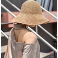 thumbnail image 5 of YooGuoGuo Beach Hats Women Summer Straw Woven Hollow Wide Brim Sun Hats Outdoor Foldable, 5 of 7
