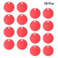 thumbnail image 3 of Étiquettes d'Identité pour Animaux Rouges en Alliage d'Aluminium Durable pour Sculpture DIY Forme Ronde à la Mode et Pratique 25 Pcs, 3 of 8