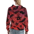 thumbnail image 7 of Xecao Bats And Spiders Pattern Hoodies for Women Sweatshirts Long Sleeve Sweatshirts Pullover Outfits with Pocket-XX-Large, 7 of 7