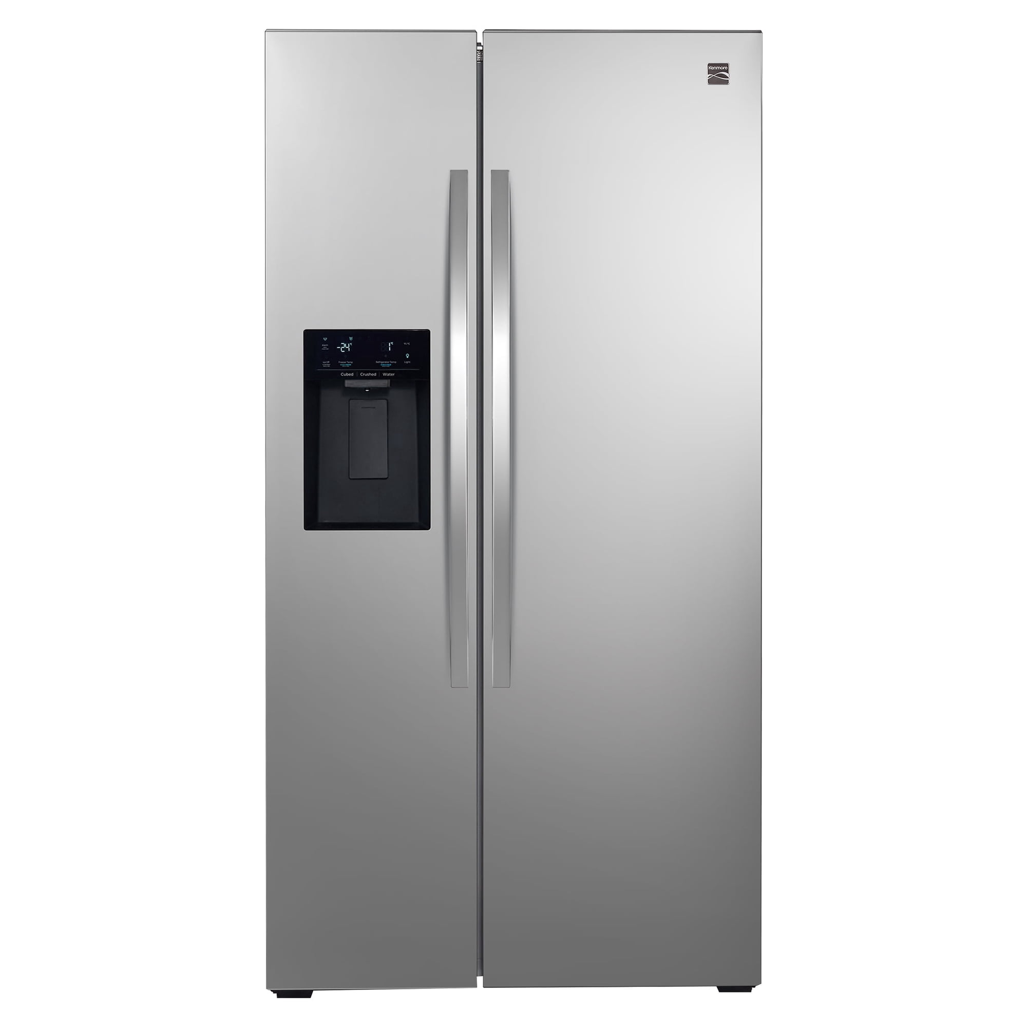Kenmore 36" 29 cu. ft. Side-by-Side Refrigerator with External Ice & Water Dispenser - Fingerprint-Resistant Stainless Steel