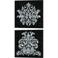thumbnail image 1 of Great Art Now Textured Damask on Black by Lee C 2 Piece Canvas Art Set Each 14W x 14H, 1 of 3