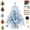 Ice Crystal Blue, variant on DIY Beaded Christmas Tree Making Kit, 3D Crystal Bead Tabletop Tree Craft Set, Holiday Tabletop Decor, Handmade Ornament Kit for Winter Home Decoration & Gift(Style A)