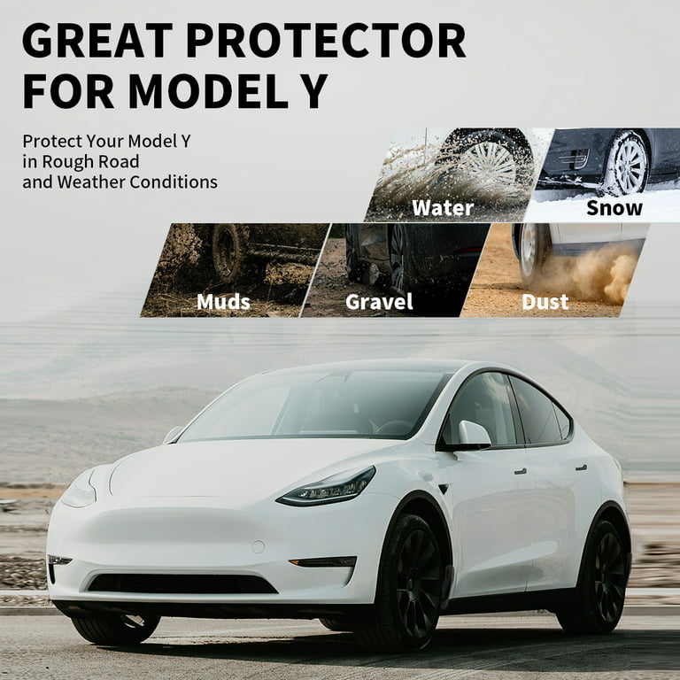 4pcs Splash Guards / Mud Flaps For Tesla Model Y 2020-2023