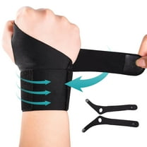 Topboutique Wrist Brace 2 Pcs Ultra-Thin Wristband Sport Slim Carpal Tunnel Support Wrist Wraps for Arthritis Tendonitis Sprained Wrist Relieve Wrist Pain,Elastic,Breathable (Right and Left,Black)