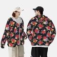 thumbnail image 4 of Balery Red Rose Flower Sudadera ligera de manga larga con capucha y protección solar UPF 50+ para hombre y mujer, ideal para pesca y running-3X-Large, 4 of 7