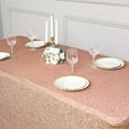 thumbnail image 5 of BalsaCircle 6 feet Rose Gold Fitted Spandex Rectangular Tablecloth Metallic Tinsel Table Cover Party Events Decorations, 5 of 8