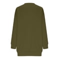 thumbnail image 2 of Feancey Pet Pouch Sweatshirt for Men Cat and Dog Carrier Sweatshirts Puppy Pocket Crewneck Pullover Unisex Animal Holder Long Sleeve Tops Army Green M, 2 of 7