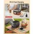 thumbnail image 2 of Cordless Electric Lunch Box for Adults,1.5L & 27000mAh Heated Lunch Box Battery Powered with Automatic Heating, 6 Cups Portable Food Warmer with Removable Tray Divider, 2 of 9
