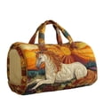 thumbnail image 3 of Year of the Horse Print Quilted Duffle Bag for Women Vintage Casual Big Gym Bag Travel Bags (Horse-B L), 3 of 7