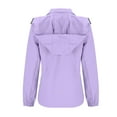thumbnail image 5 of Patlollav Womens Hooded Coats Long Sleeve Loose Outdoor Windproof Waterproof Sports Jackets, 5 of 7