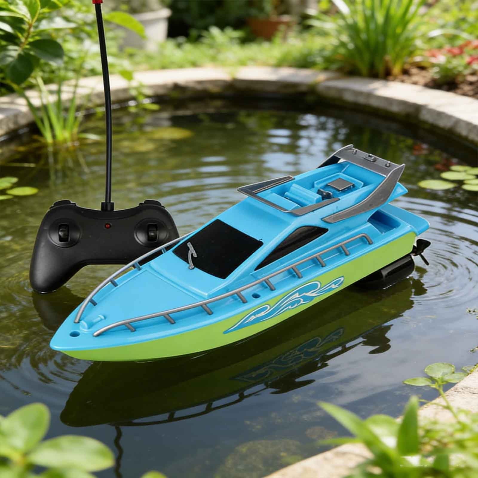 Qiopertar Speed RC Boats with Waterproof Design, 2.4GHz Remote Control Hobby Boats for Adults with Easy Precision Steering, Fast Racing Model Ships for Pool Lake Fun
