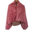 thumbnail image 1 of Naiovety Manta eléctrica para mujer, manta de franela cálida para invierno para clima frío, chal cálido, capa Unisex plegable para el hogar y la Suministros térmicos Raya roja Naiovety HA071724-02, 1 of 6