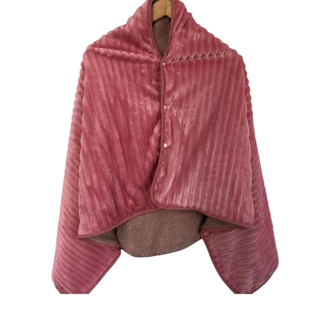 Naiovety Manta eléctrica para mujer, manta de franela cálida para invierno para clima frío, chal cálido, capa Unisex plegable para el hogar y la Suministros térmicos Raya roja Naiovety HA071724-02