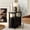 Black, variant on Finmind Solid Wood End Table with 2 Drawers, Fully Assembled Narrow Side Table, Slim Nightstand for Bedroom, Walnut Brown