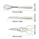 thumbnail image 4 of Juego de utensilios de cocina con soporte | Kit de 5 piezas: tijeras, cuchillo para pelar, batidor, abrebotellas y pelador | Utensilios de cocina ergonómicos de acero inoxidable, 4 of 6