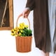 thumbnail image 4 of KAKOWELY Cesta de almacenamiento tejida con asa, cesta para boda, cesta para niña de las flores, cesta de almacenamiento para regalo, 4 of 5