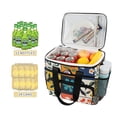 thumbnail image 2 of FORMRS Insulated Cooler Bag 24 Cans Capacity Soft Leakproof Lunch Box with Side Pockets, Floral Patterns, 2 of 7