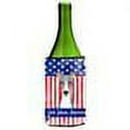 thumbnail image 2 of Carolines Treasures God Bless American Flag with Italian Greyhound Wine Bottle beverage Insulator Hugger Wine Bottle, 2 of 2
