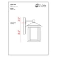 thumbnail image 2 of Z-Lite Aspen Outdoor Wall Lighting in Clear and Oil Rubbed Bronze, 2 of 3